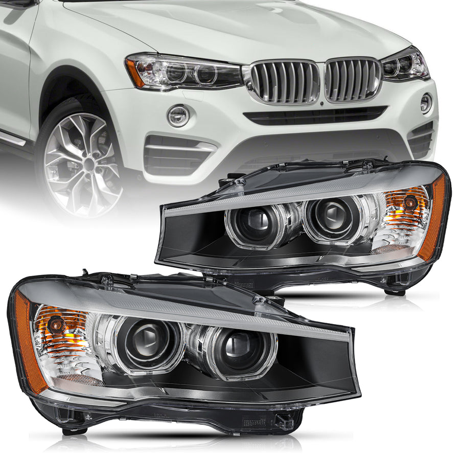 For 2015-2017 BMW X3/ 2015-2018 X4 HID/Xenon w/o AFS Projector Headlights