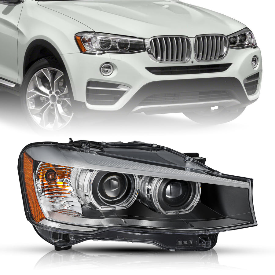 For 2015-2017 BMW X3/ 2015-2018 X4 HID/Xenon w/o AFS Projector Headlights