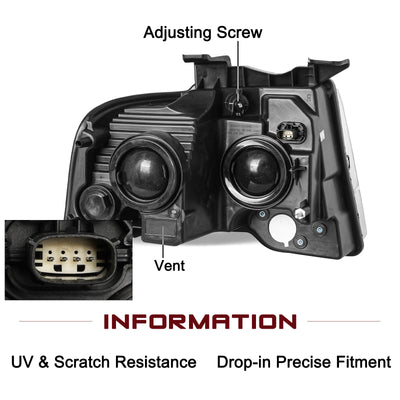 For 2015-2017 Ford Expedition Projector Headlights