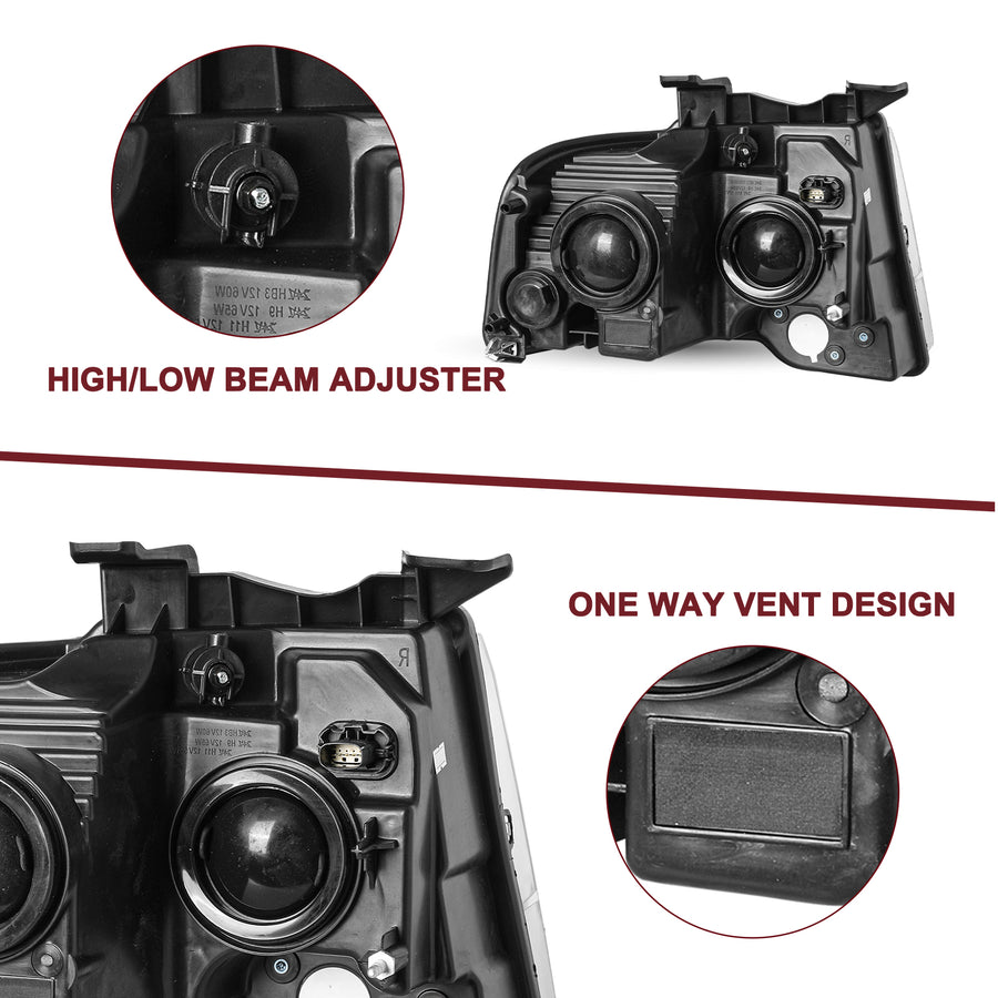 For 2015-2017 Ford Expedition Projector Headlights