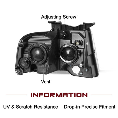 For 2015-2017 Ford Expedition Replacement Headlights