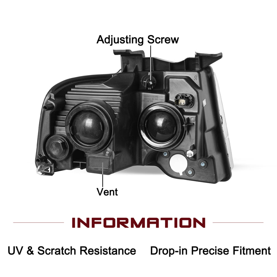 For 2015-2017 Ford Expedition Replacement Headlights