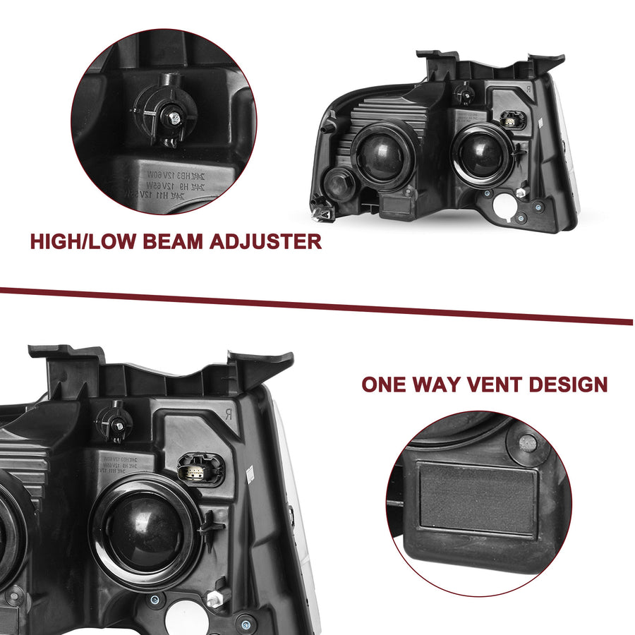 For 2015-2017 Ford Expedition Replacement Headlights