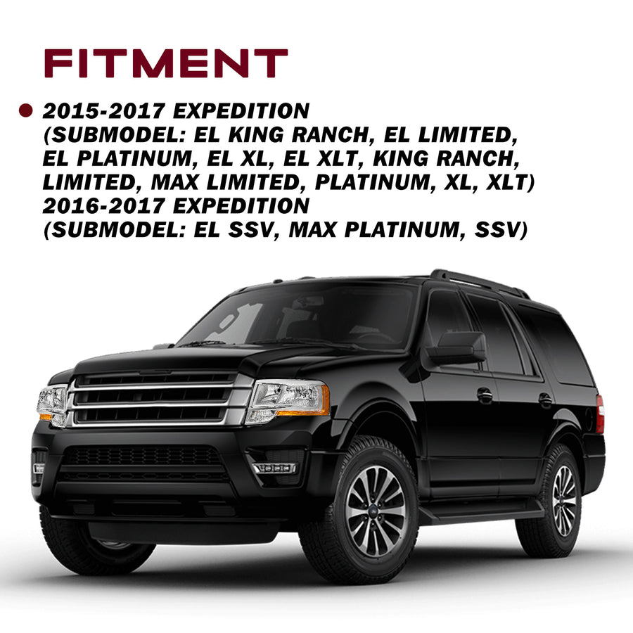 For 2015-2017 Ford Expedition Replacement Headlights