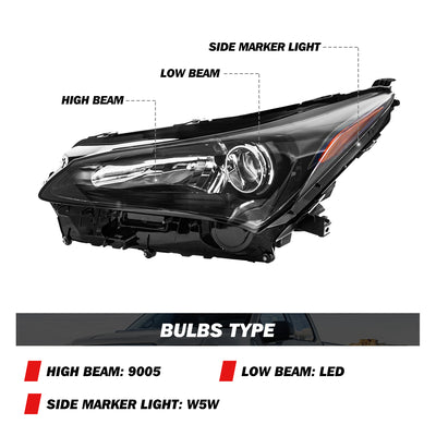 For 2015-2017 Lexus NX200t LED Low Beam Headlights