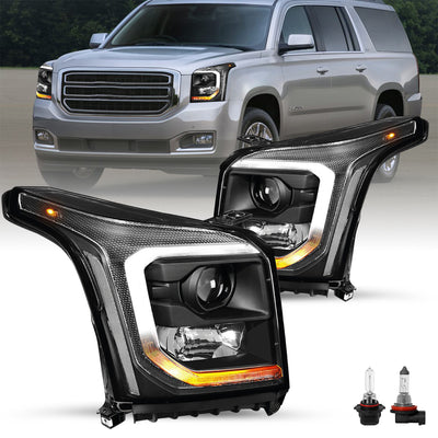 For 2015-2020 GMC Yukon/Yukon XL Halogen Projector Headlights