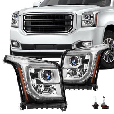 For 2015-2020 GMC Yukon/Yukon XL Halogen Projector Headlights