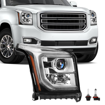 For 2015-2020 GMC Yukon/Yukon XL Halogen Projector Headlights