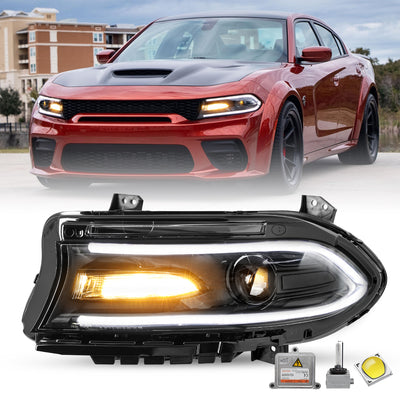 For 2015-2021 Dodge Charger HID Projector Headlights