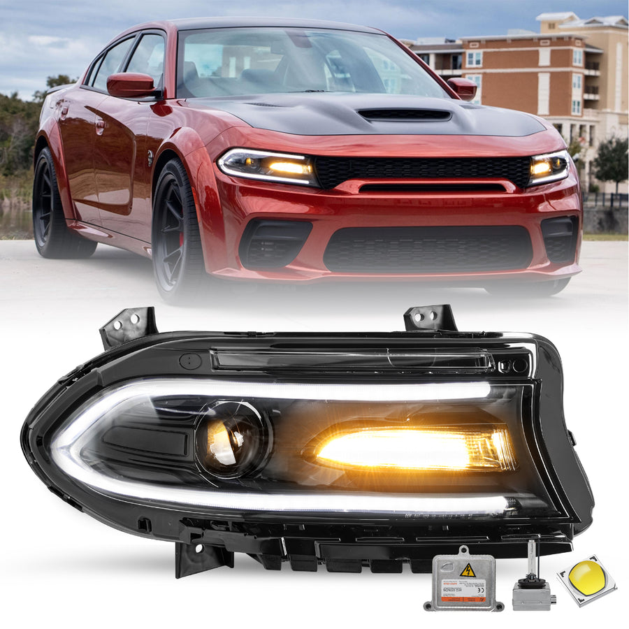 For 2015-2021 Dodge Charger HID Projector Headlights