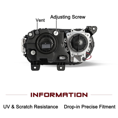 For 2015-2022 Dodge Challenger HID Projector Headlights