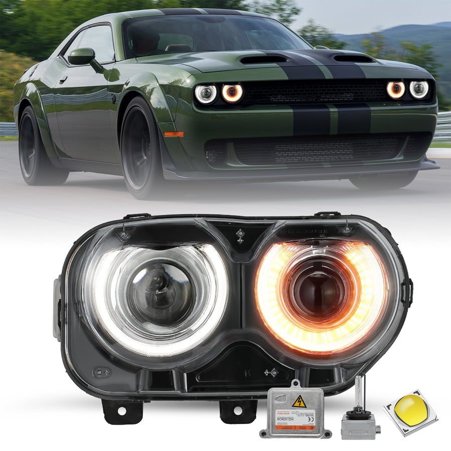 For 2015-2022 Dodge Challenger HID Projector Headlights