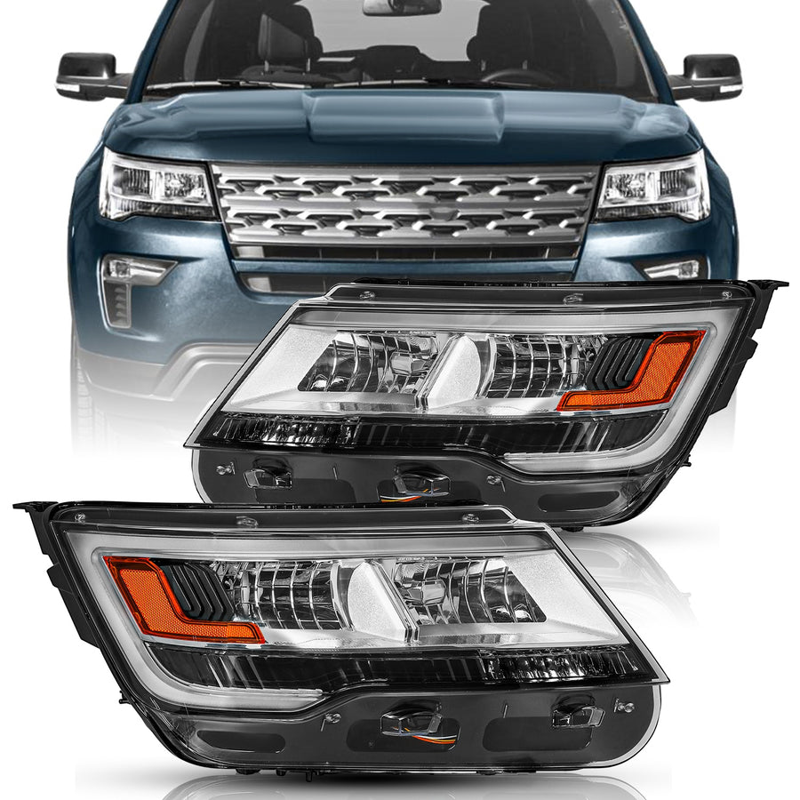 For 2016-2018 Ford Explorer LED DRL Headlights