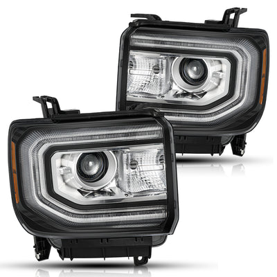 For 2016-2018 GMC Sierra 1500 HID/Xenon Model Projector Headlights