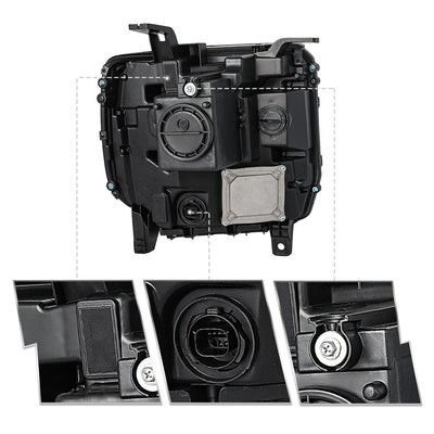 For 2016-2018 GMC Sierra 1500 HID/Xenon Model Projector Headlights