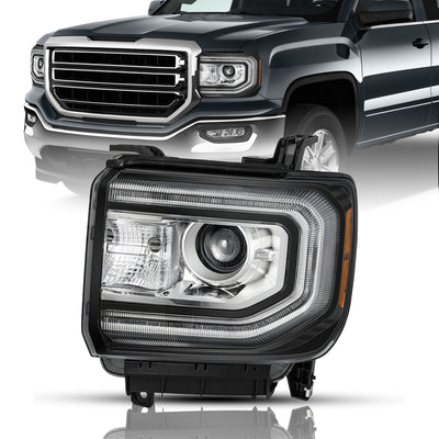 For 2016-2018 GMC Sierra 1500 HID/Xenon Model Projector Headlights