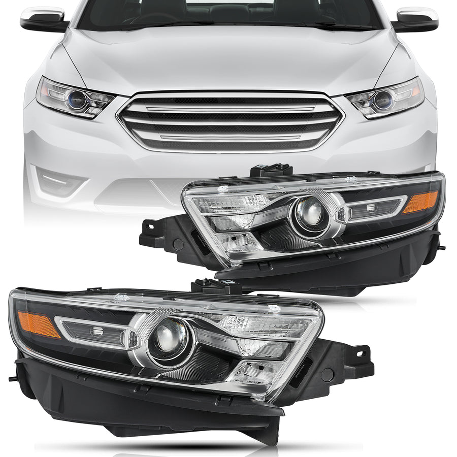 For 2016-2019 Ford Taurus Halogen Headlights