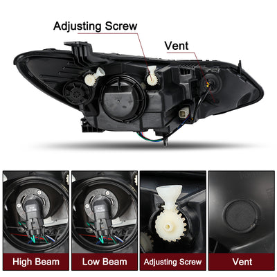 For 2016-2019 Chevy Cruze LED DRL Projector Headlights