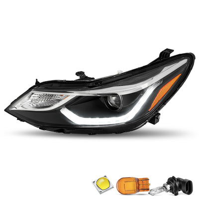 For 2016-2019 Chevy Cruze LED DRL Projector Headlights