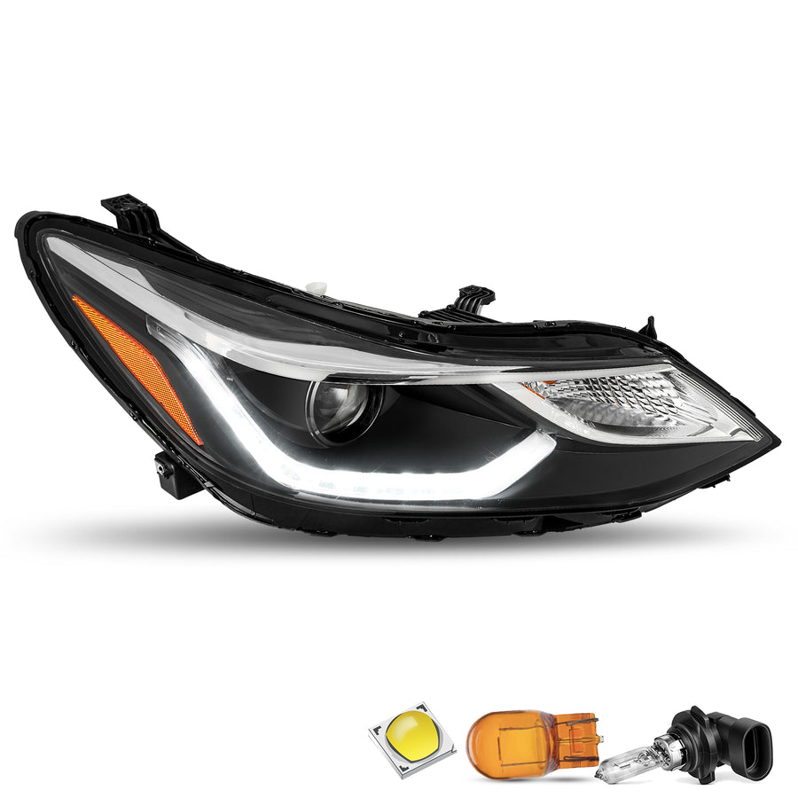 For 2016-2019 Chevy Cruze LED DRL Projector Headlights