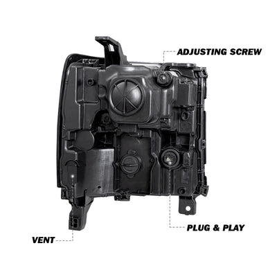 For 2016-2019 Chevy Silverado 1500 LD HID/Xenon Headlights