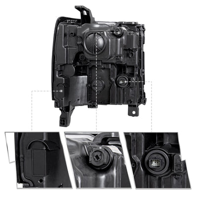 For 2016-2019 Chevy Silverado 1500 LD HID/Xenon Headlights