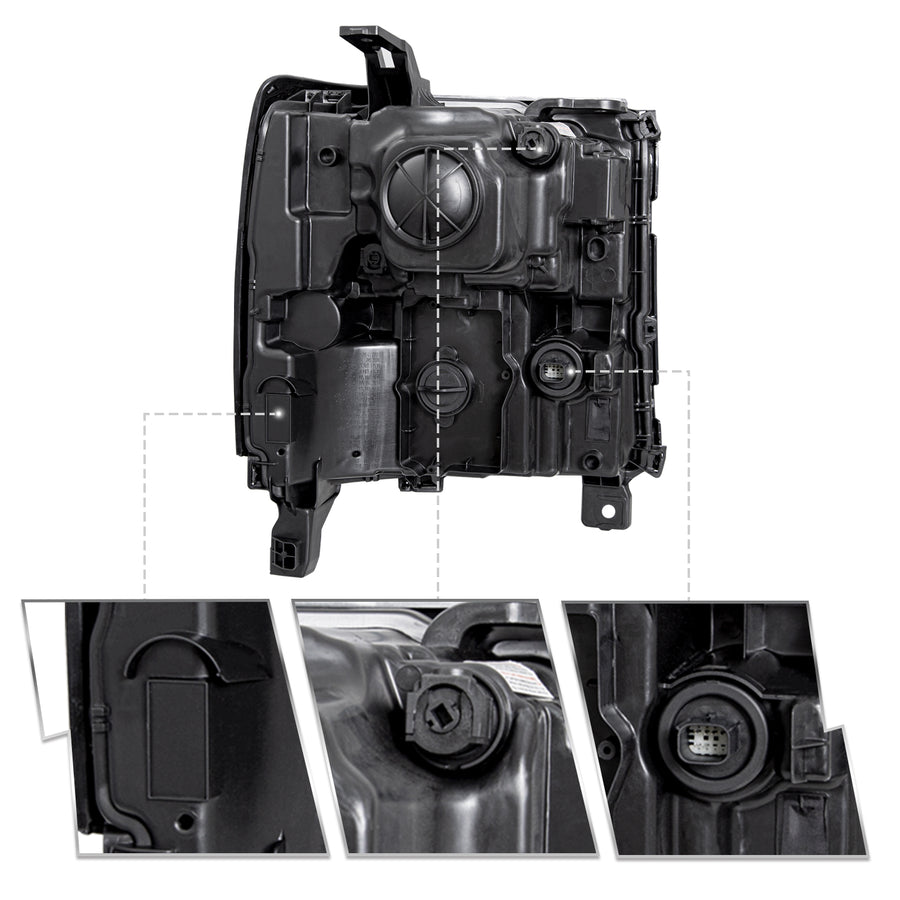 For 2016-2019 Chevy Silverado 1500 LD HID/Xenon Headlights
