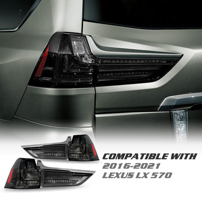 For 2016-2021 Lexus LX 570 Upgraded LED Tail Lights