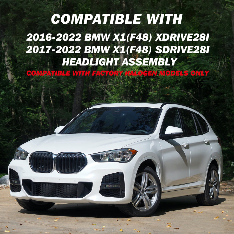 For 2016-2022 BMW X1(F48) Halogen Headlights