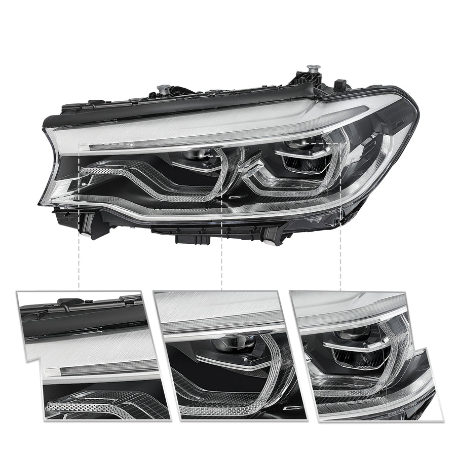 For 2017-2020 BMW 5 Series G30 G31 M5 540i 530i Full LED Headlights