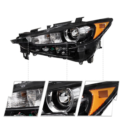 For 2017-2021 Mazda CX-5 w/o AFS LED Projector Headlights