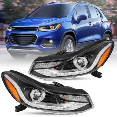 For 2017-2022 Chevy Trax LED DRL Projector Headlights
