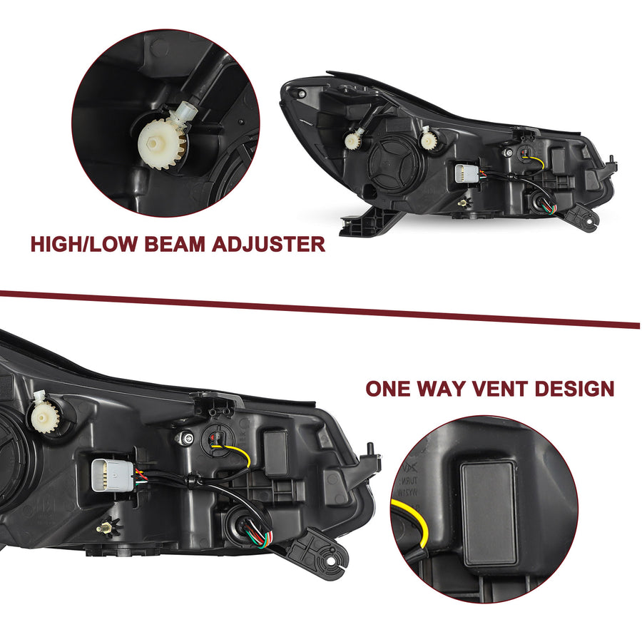 For 2017-2022 Chevy Trax LED DRL Projector Headlights