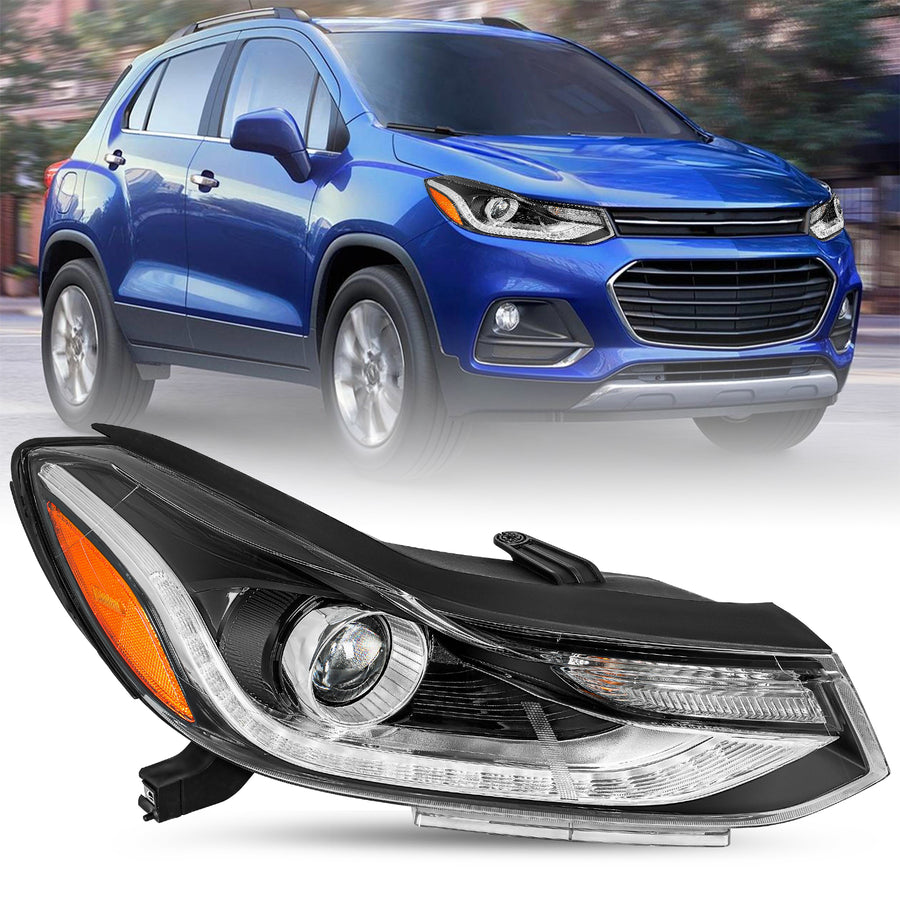 For 2017-2022 Chevy Trax LED DRL Projector Headlights