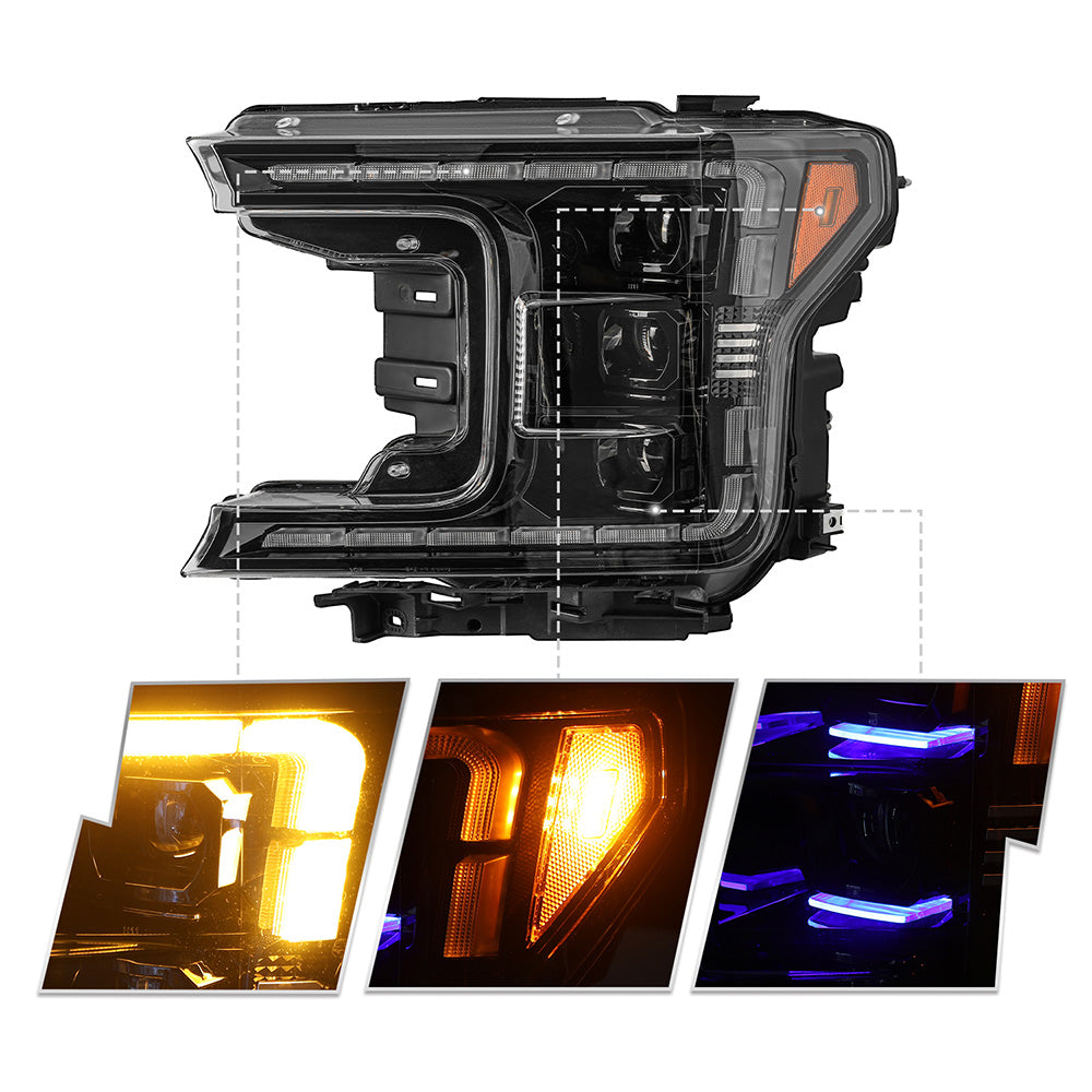 2018-2020 Ford F-150 Full LED Performance Headlights – LESEM