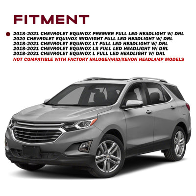 For 2018-2021 Chevy Equinox Full LED Headlights