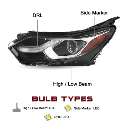 For 2018-2021 Chevy Equinox Xenon/HID Headlights