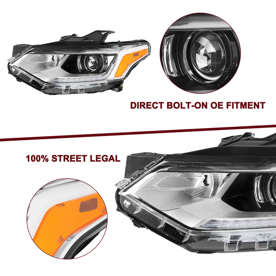 For 2018-2021 Chevy Traverse HID Projector Headlights