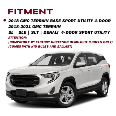 For 2018-2021 GMC Terrain HID/Xenon Projector Headlights