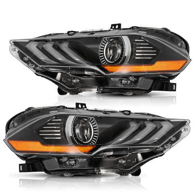 For 2018-2023 Ford Mustang LED Projector Headlights