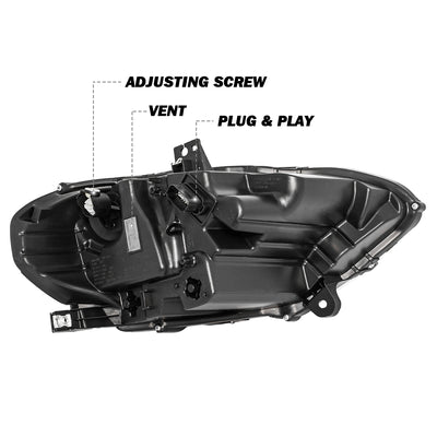 For 2018-2023 Ford Mustang LED Projector Headlights