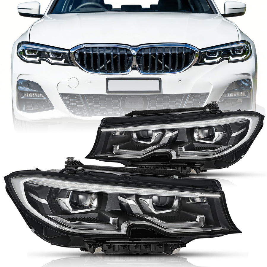 For 2019-2021 BMW 3 Series 330i 340i G20/G21/G28 w/AFS Full LED Headlights