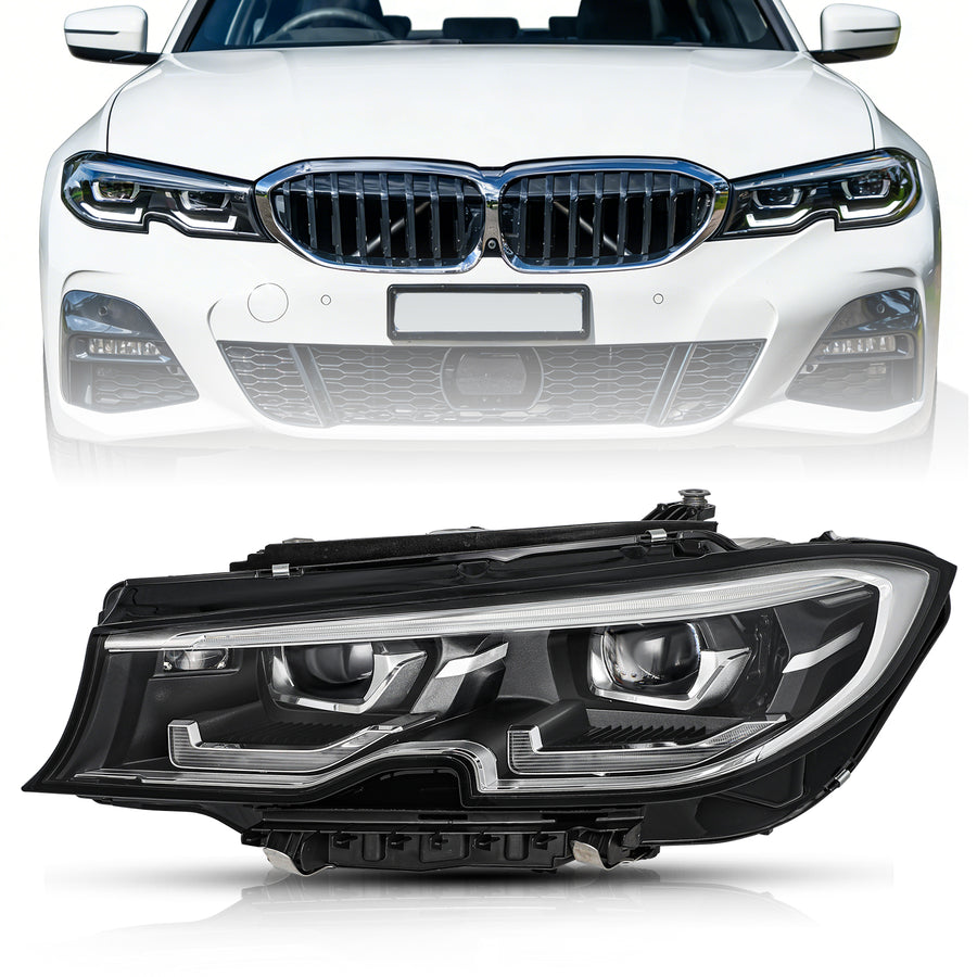 For 2019-2021 BMW 3 Series 330i 340i G20/G21/G28 w/AFS Full LED Headlights
