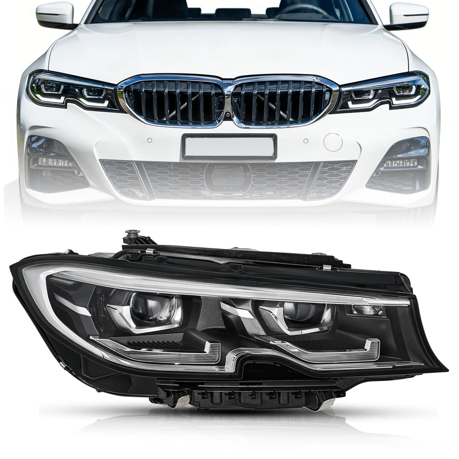 For 2019-2021 BMW 3 Series 330i 340i G20/G21/G28 w/AFS Full LED Headlights