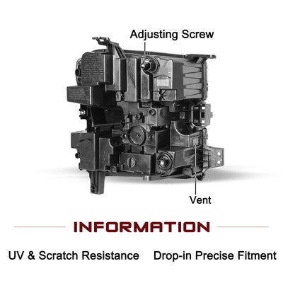 For 2019-2021 Chevy Silverado 1500 LED Headlights