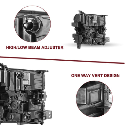 For 2019-2021 Chevy Silverado 1500 LED Headlights