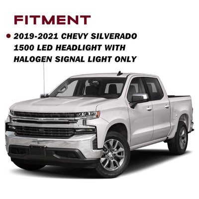 For 2019-2021 Chevy Silverado 1500 LED Headlights