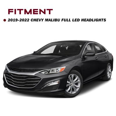 For 2019-2022 Chevy Malibu Full LED Headlights