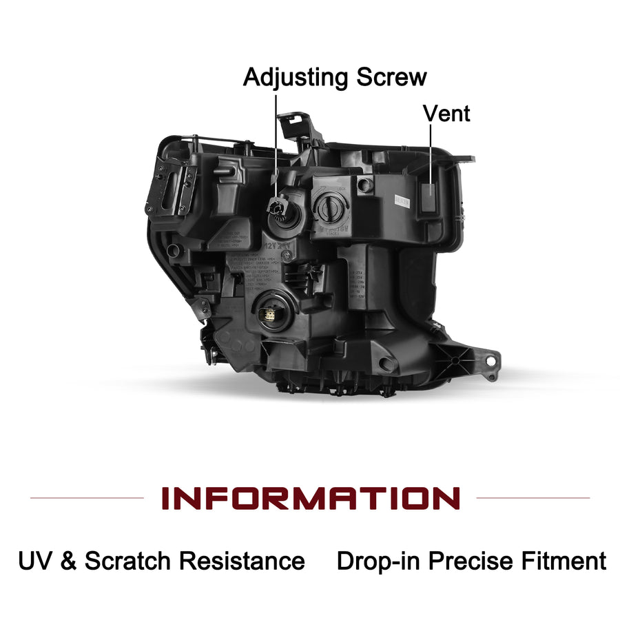 For 2019-2022 GMC Sierra 1500 LED Headlights