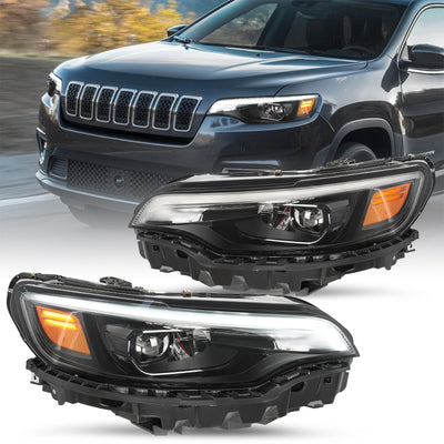 For 2019-2022 Jeep Cherokee Full LED Projector Headlights